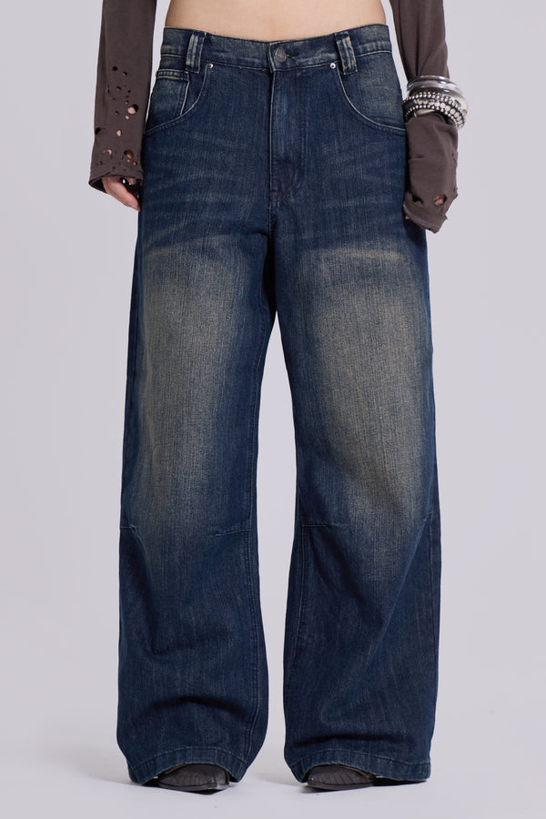 Mid Blue Slub Colossus Jeans