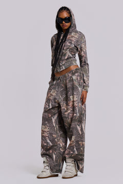 Woodland Camo Baggy Monster Joggers - L / Camo