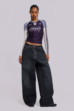 Black Coated XL Colossus Jeans - W38 / Black
