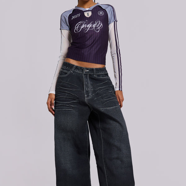 Black Coated XL Colossus Jeans | Jaded London | Clothing