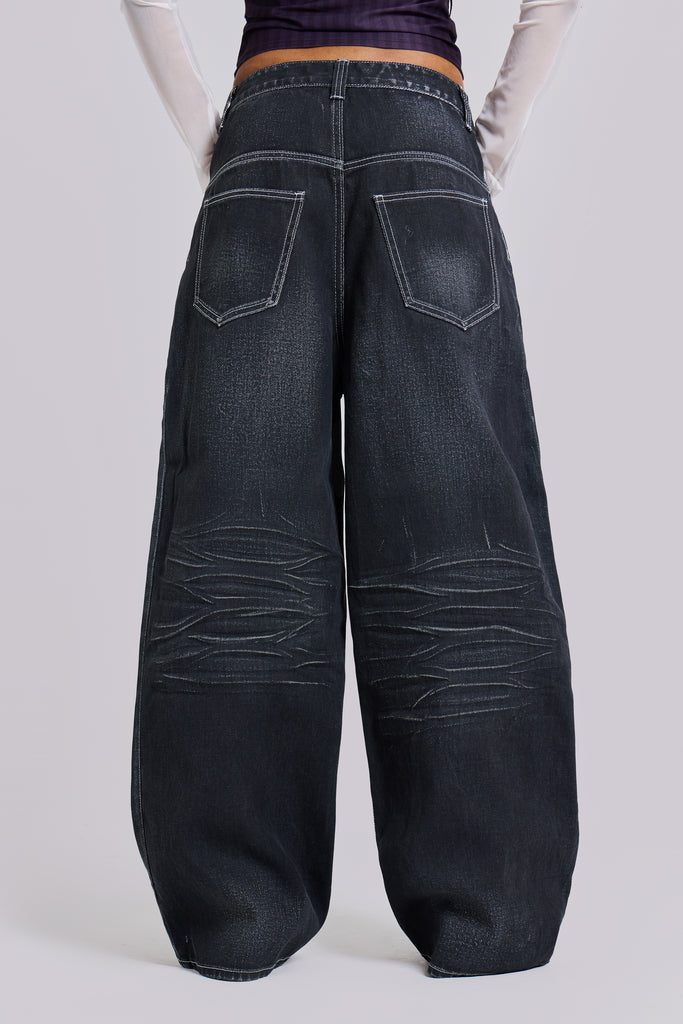 Black Coated XL Colossus Jeans