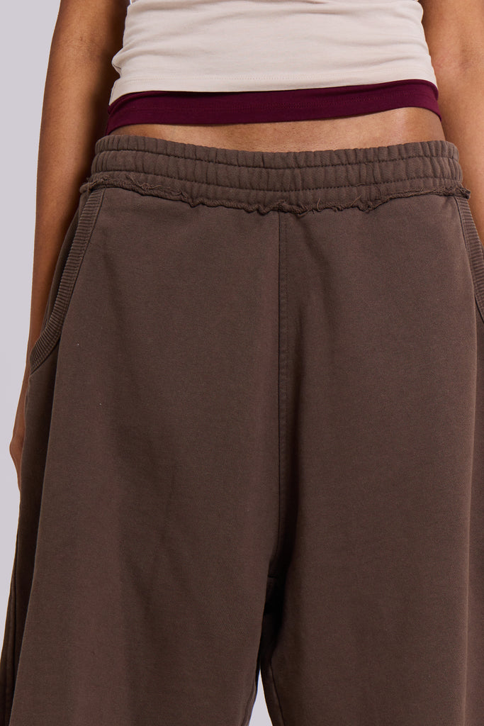 Chocolate Brown Monster Jogger Shorts