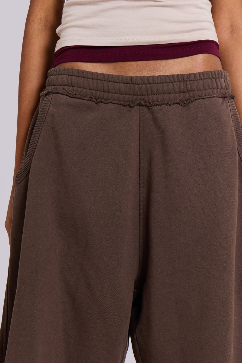 Chocolate Brown Monster Jogger Shorts