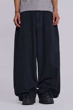 Black Pinstripe XL Colossus Jeans – view 1