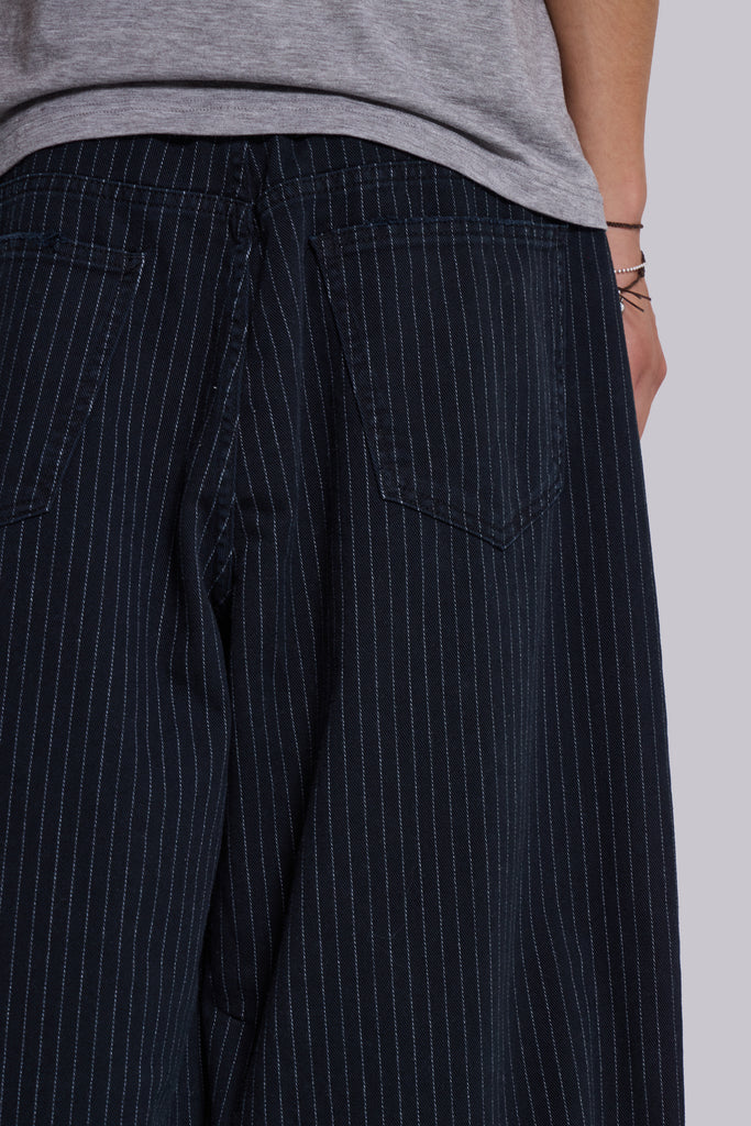 Black Pinstripe XL Colossus Jeans