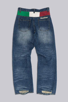 Italy Muse Straight Leg Jeans - W26 / Blue