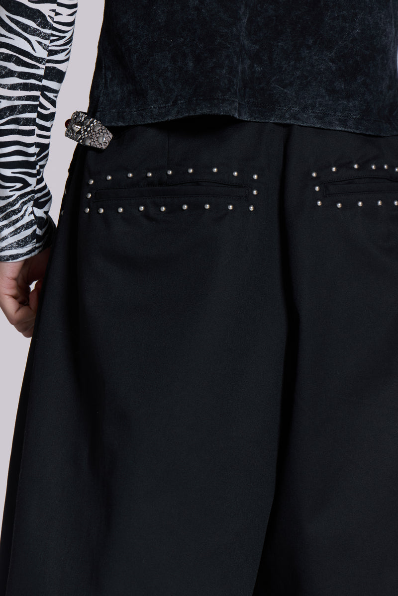 Studded Black XL Goliath Baggy Shorts