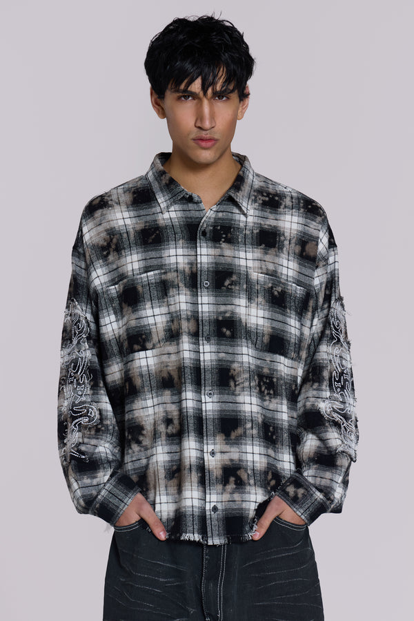 Burnout Plaid Shirt