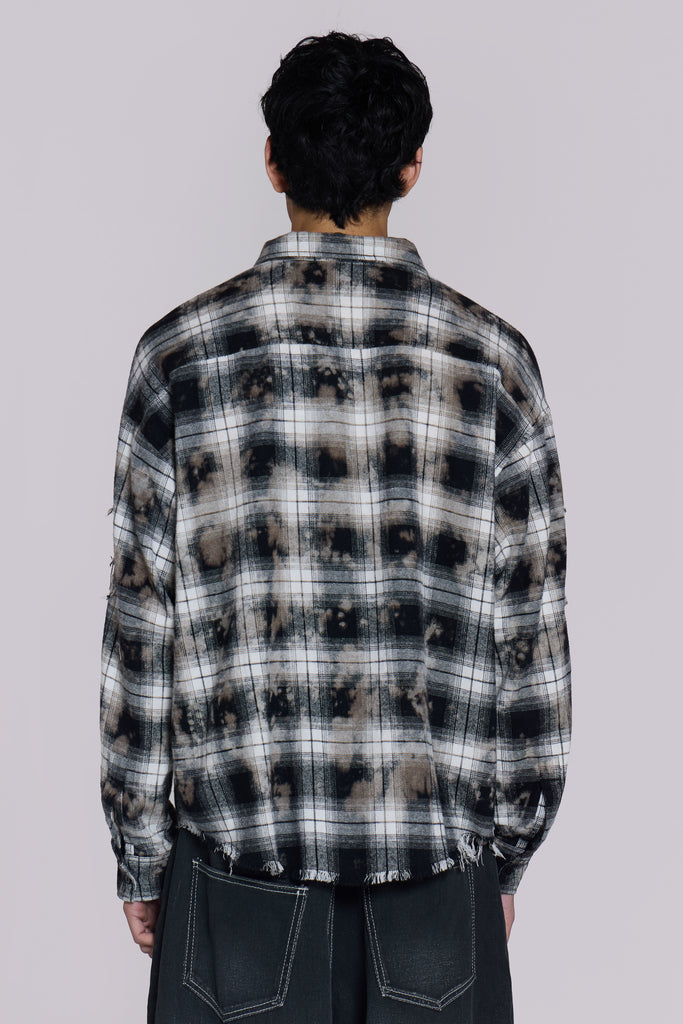 Burnout Plaid Shirt