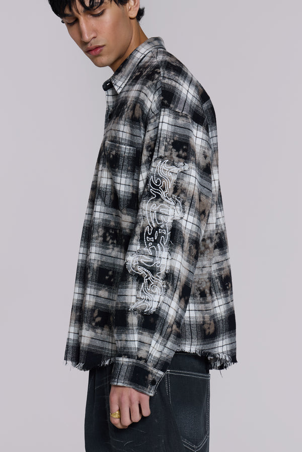 Burnout Plaid Shirt