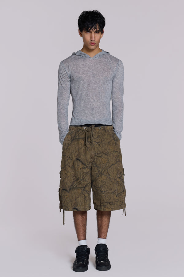 Forest Camo Parachute Shorts