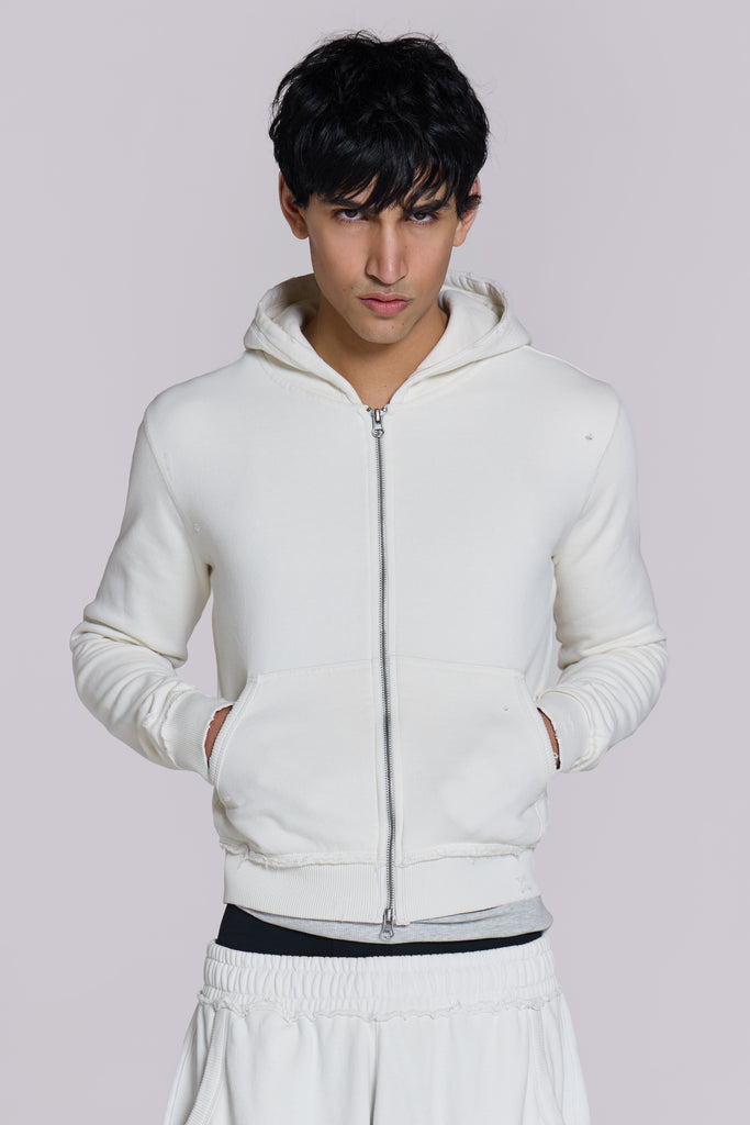 White Mini Monster Hoodie