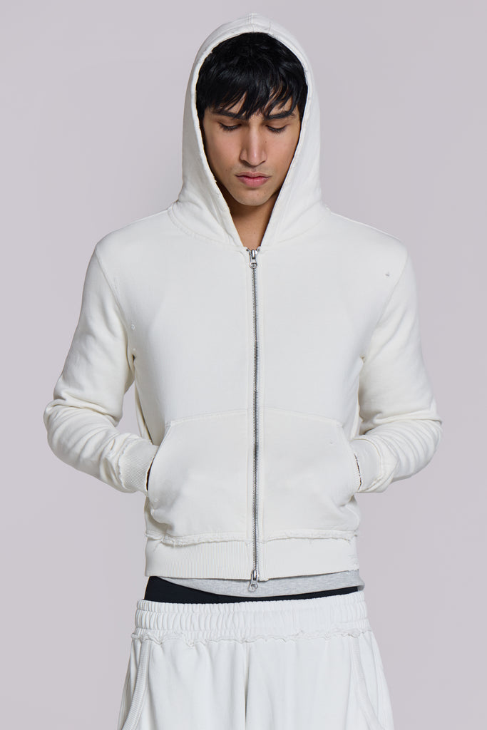 White Mini Monster Hoodie