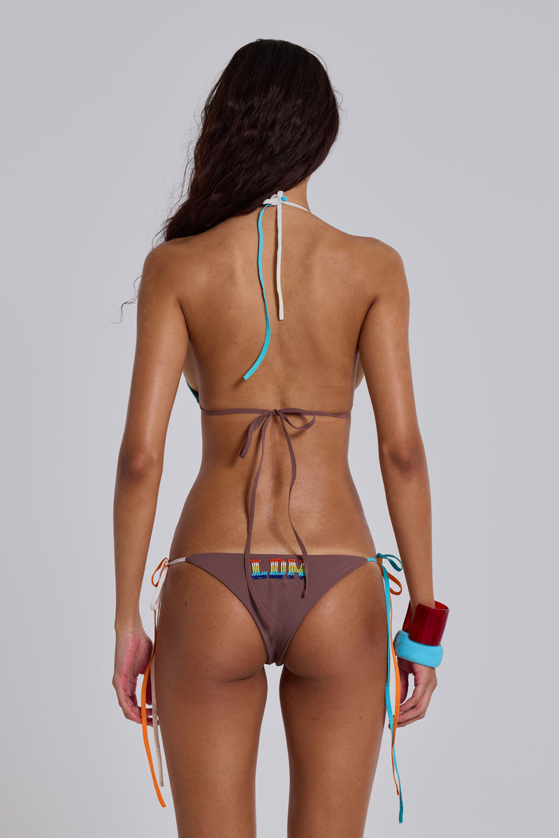 Zafira LDN Beaded Triangle Bikini Top | Jaded London | Clothing