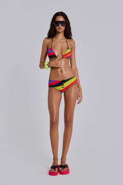Freda Stripe Mini Short Bikini Bottoms – view 1
