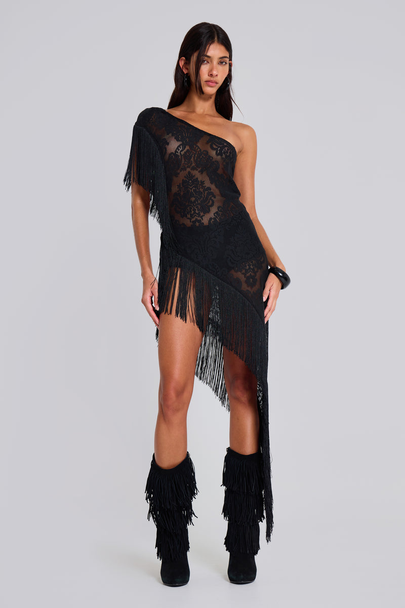 Vivienne Lace Fringe Dress