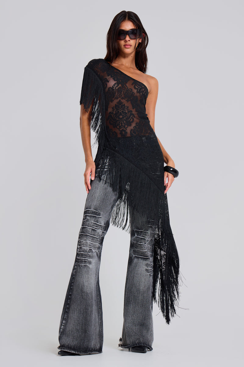 Vivienne Lace Fringe Dress