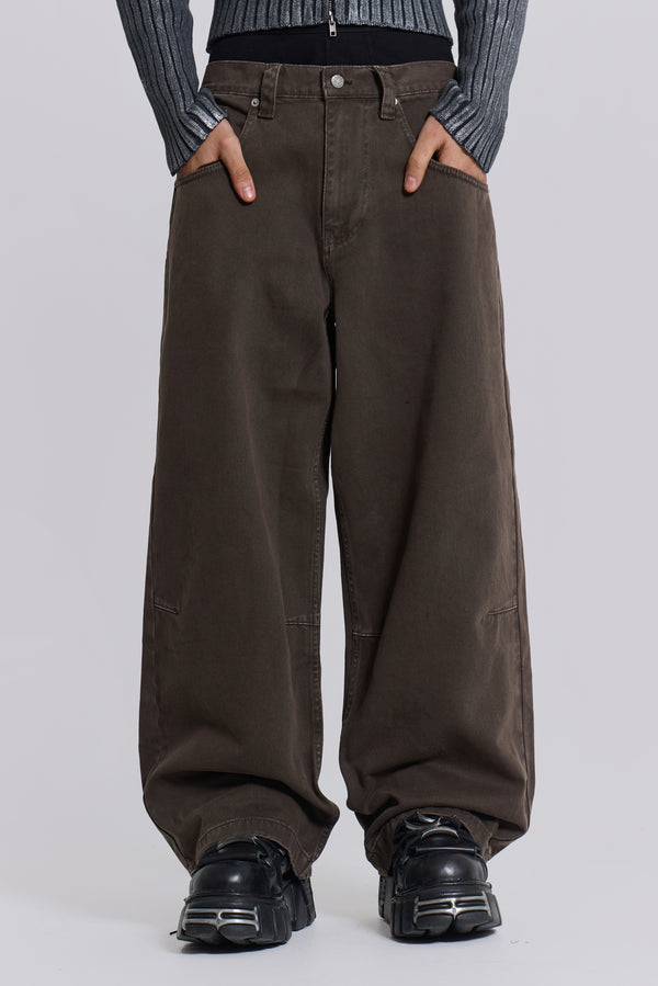 Washed Brown Colossus Jeans