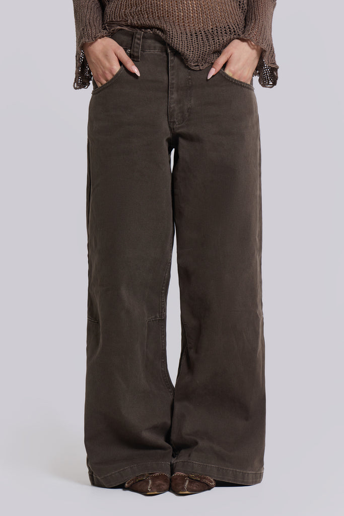 Washed Brown Colossus Jeans