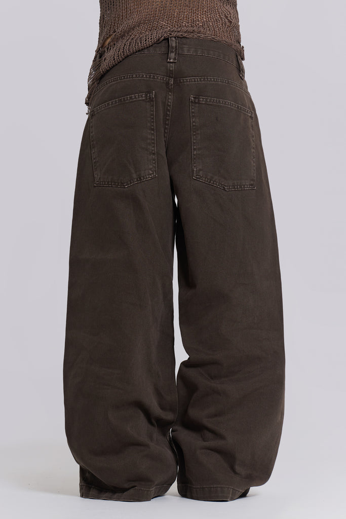 Washed Brown Colossus Jeans