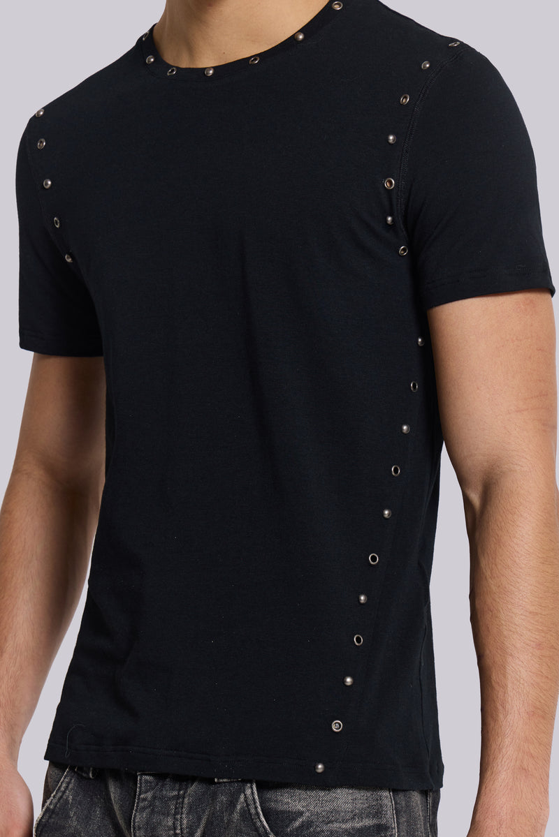 Studded Black Mist Tee