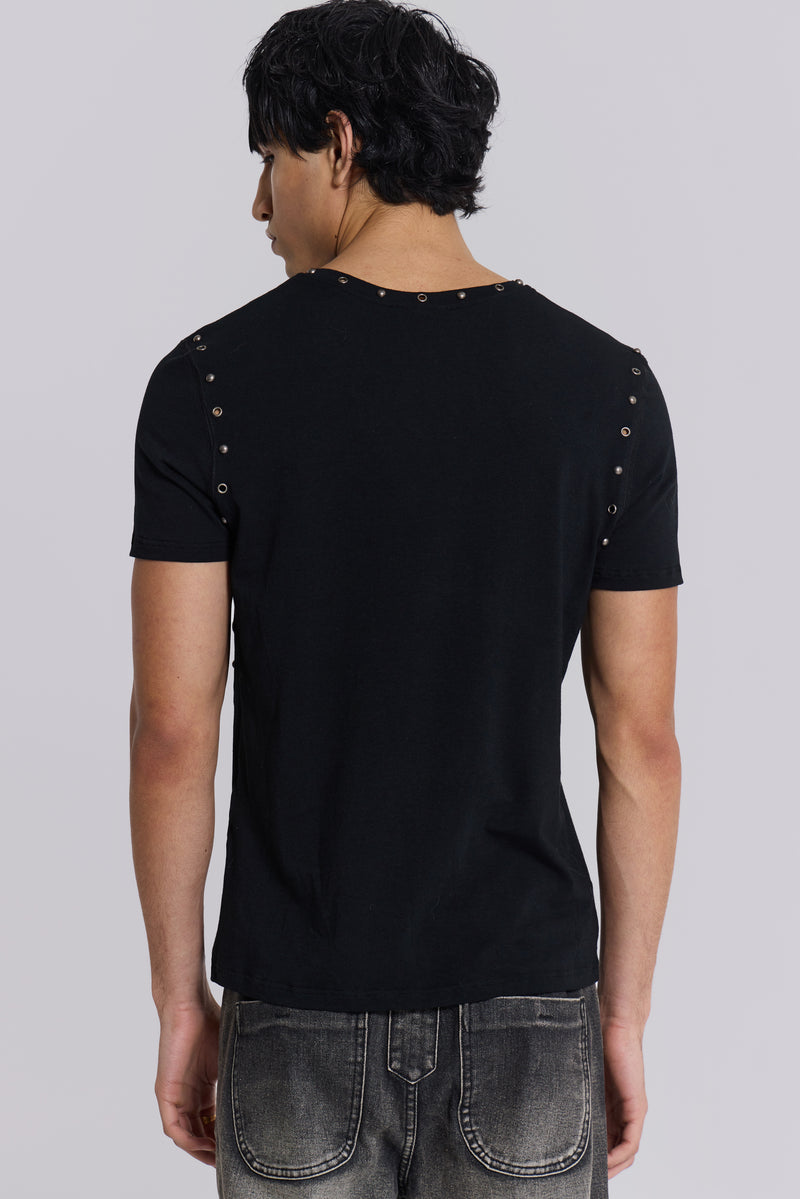 Studded Black Mist Tee