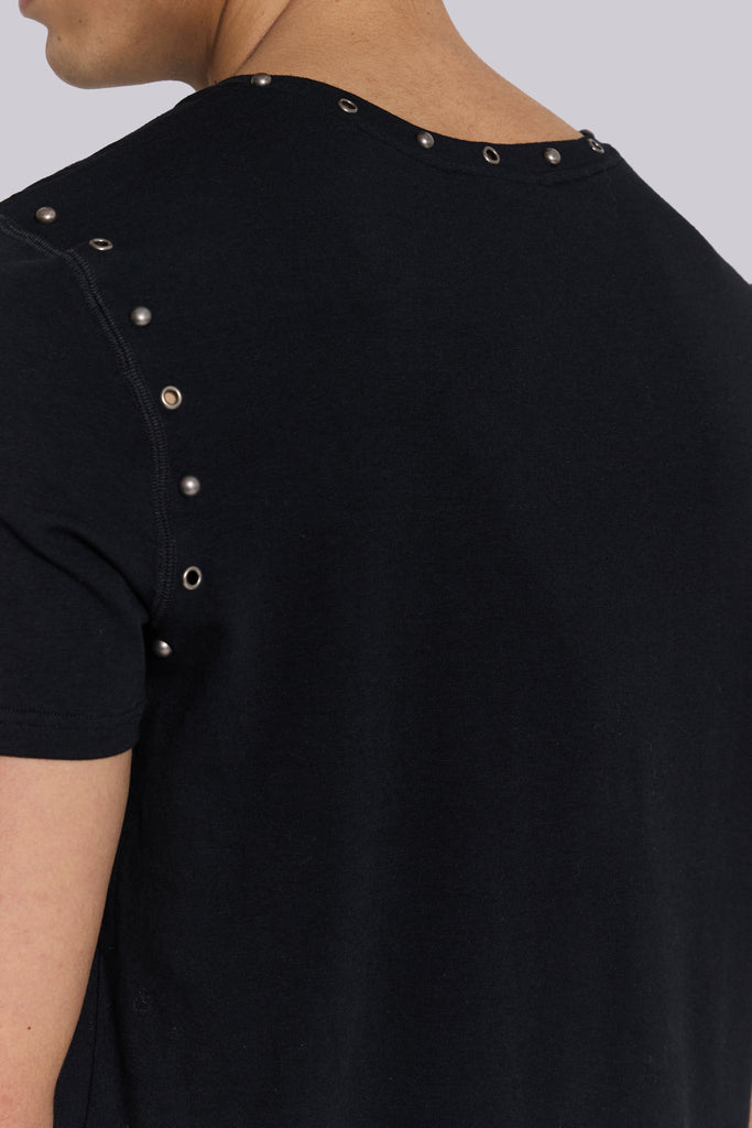 Studded Black Mist Tee