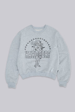 Hardcore Crew Neck Sweatshirt - XXS / Grey