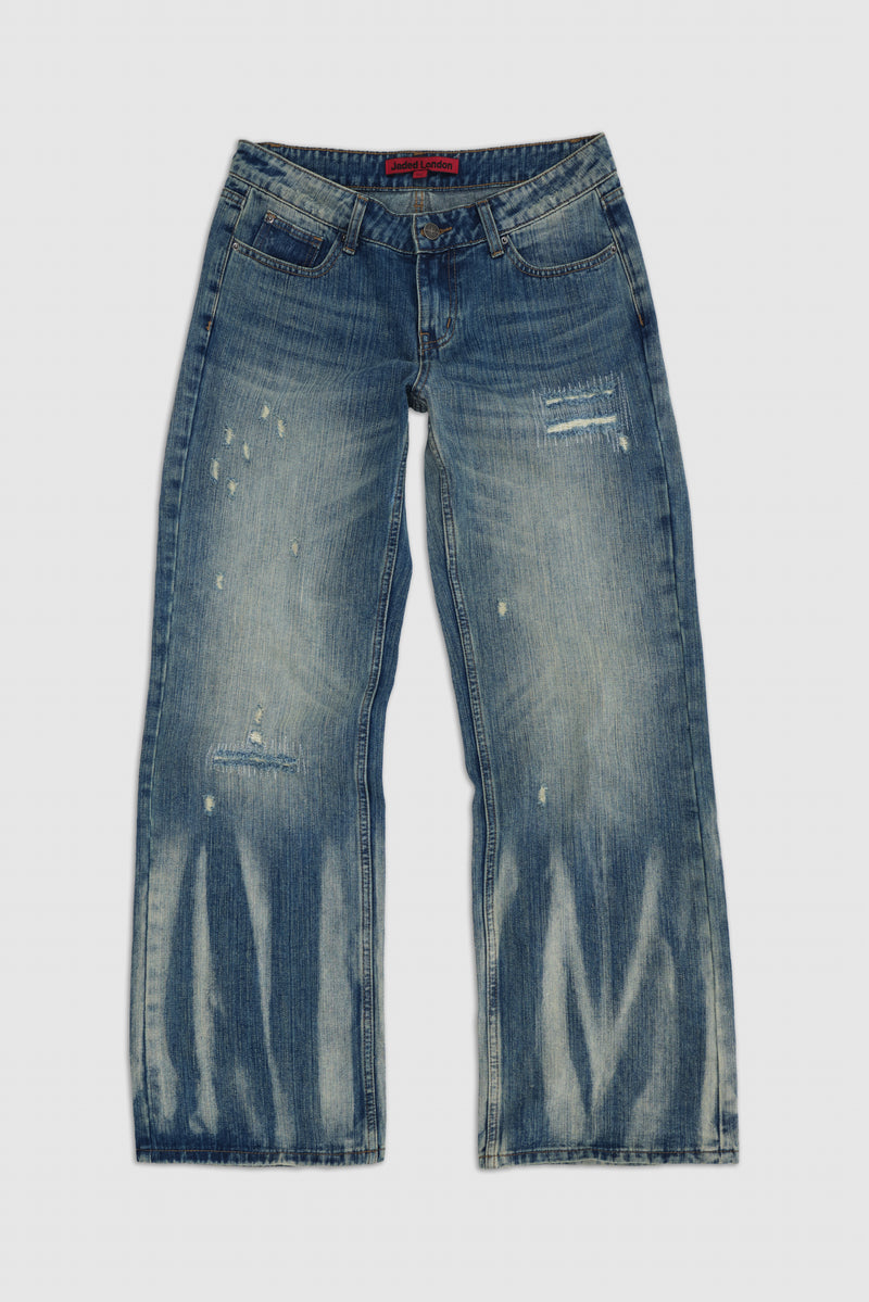 Hunter Loose Straight Leg Jeans in Blue Wash