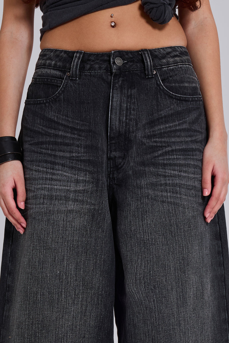 Black Falcon XL Colossus Jeans | Jaded London | Clothing