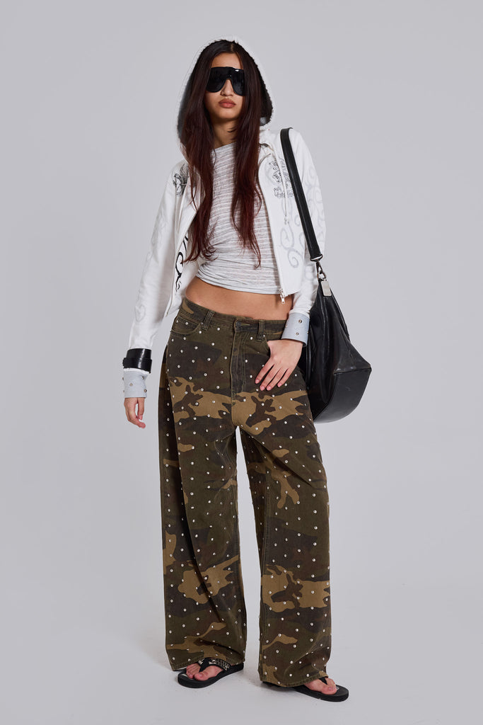 Stud Camo XL Colossus Jeans | Jaded London
