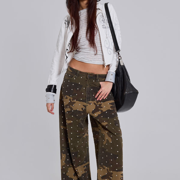 Stud Camo XL Colossus Jeans | Jaded London