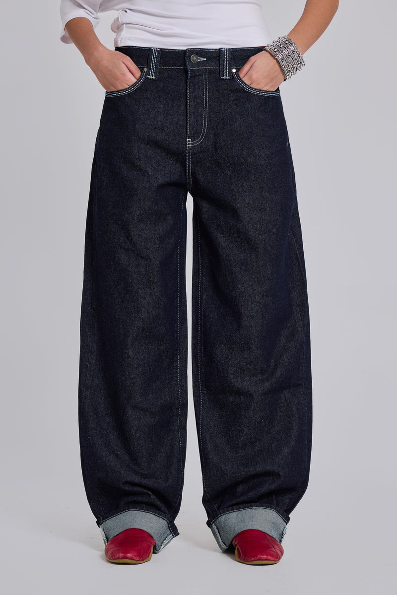jaded london baggy jean トライバル　32 Shop Sonic Embroidered Baggy Jeans | Jaded London | Clothing