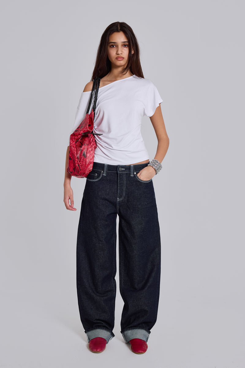 Shop Sonic Embroidered Baggy Jeans | Jaded London | Clothing