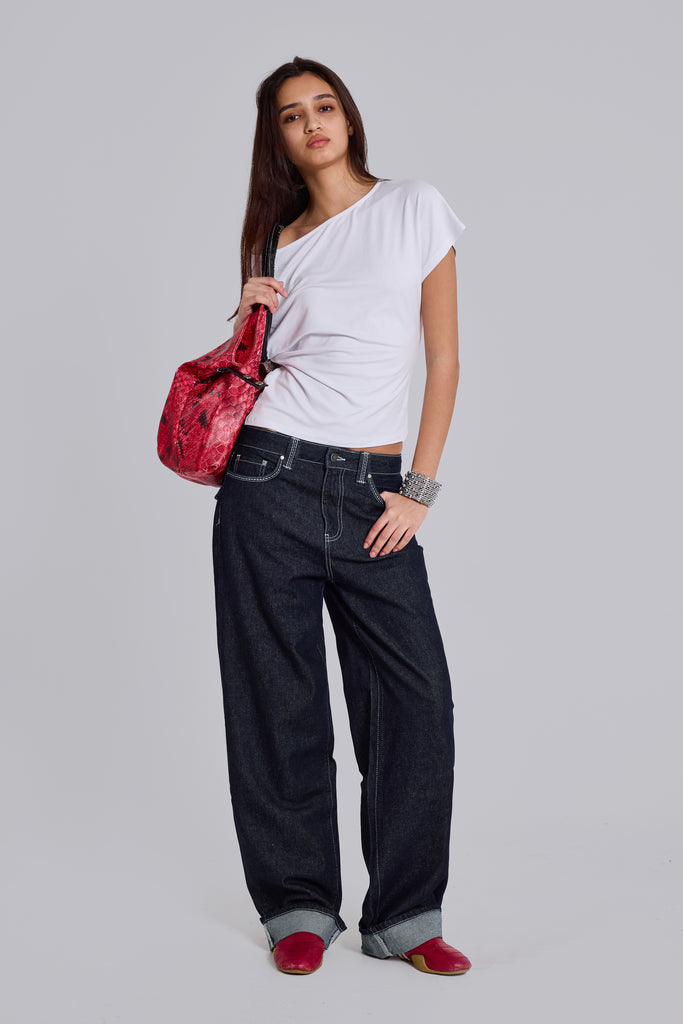 Shop Sonic Embroidered Baggy Jeans | Jaded London | Clothing