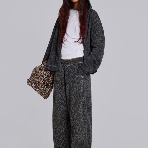 Shop Charcoal Leopard Monster Joggers | Jaded London | Clothing