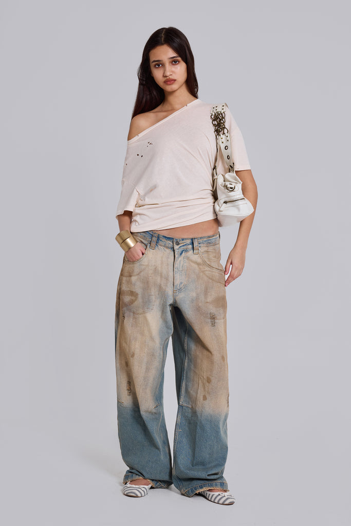 【美品】Jaded London Colossus Fit Jeans W32 Shop Mud Wash Colossus Jeans | Jaded London | Clothing