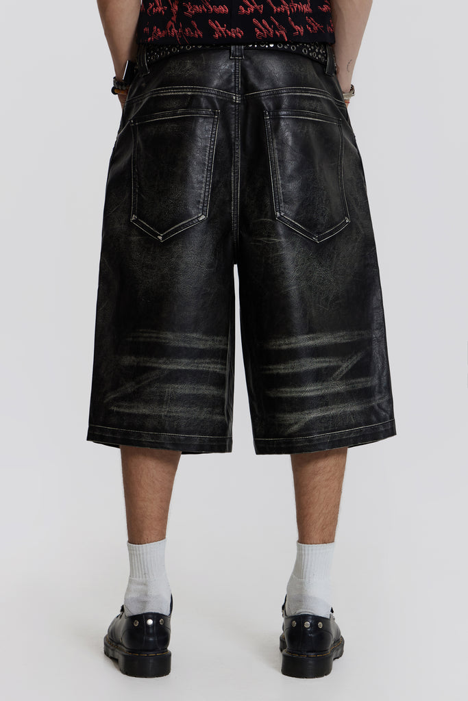 Ash Faux Leather Colossus Shorts