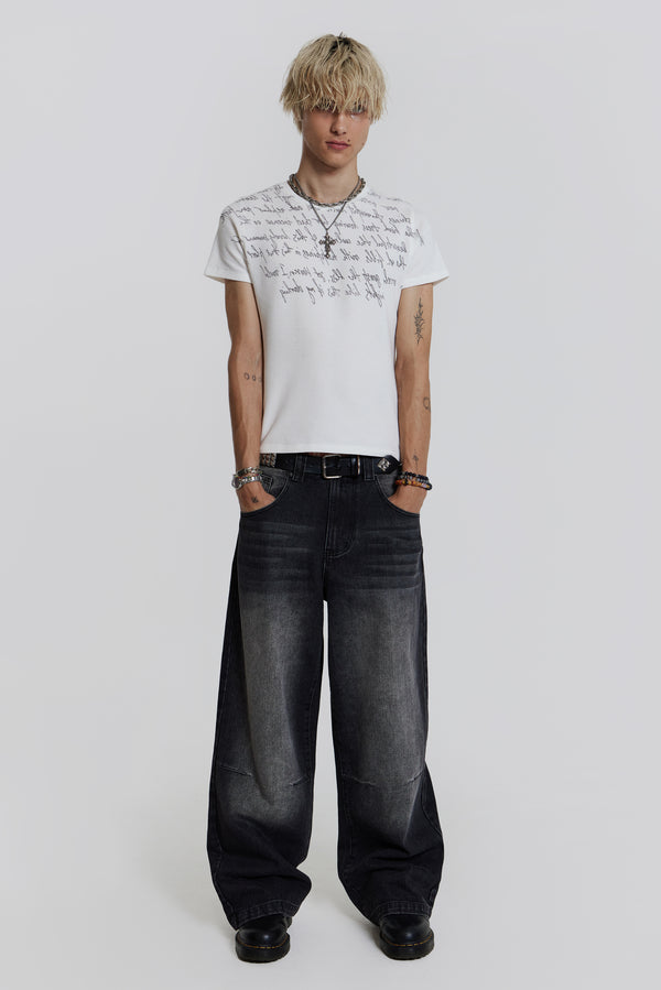 Washed Black Collosus Jeans | Jaded London