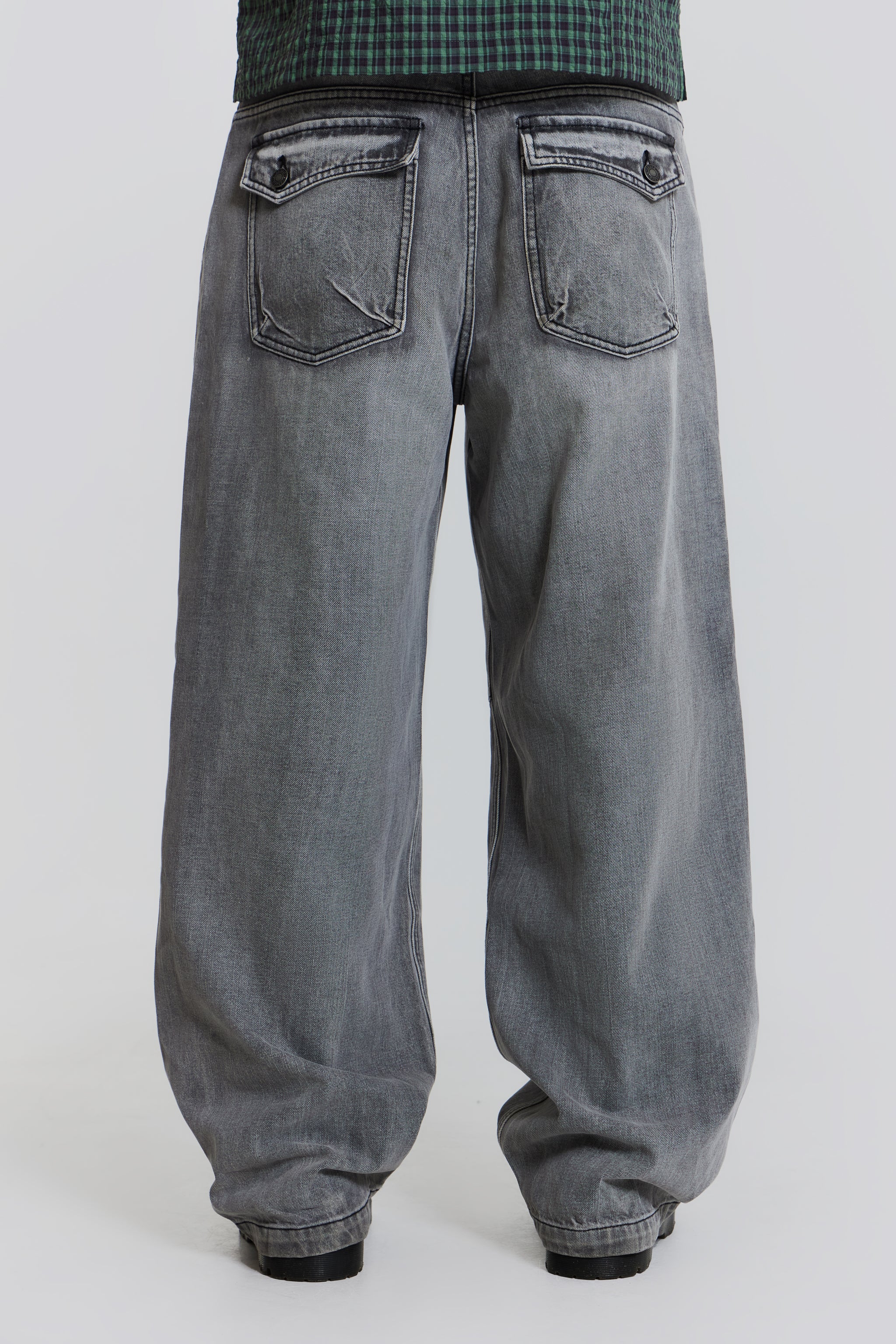 Shop Grey Acid Razor Jeans | Jaded London | Clothing