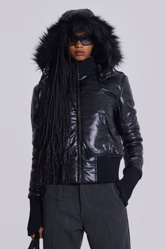 Black Mercury Puffer Jacket - XL / Black
