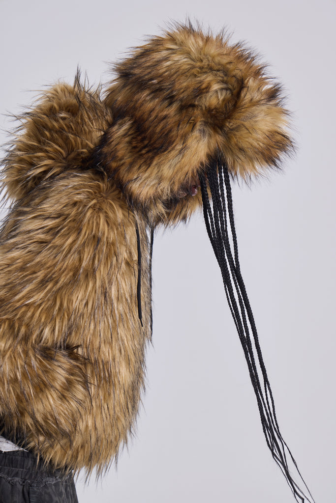 Blonde Fur Trapper Hat