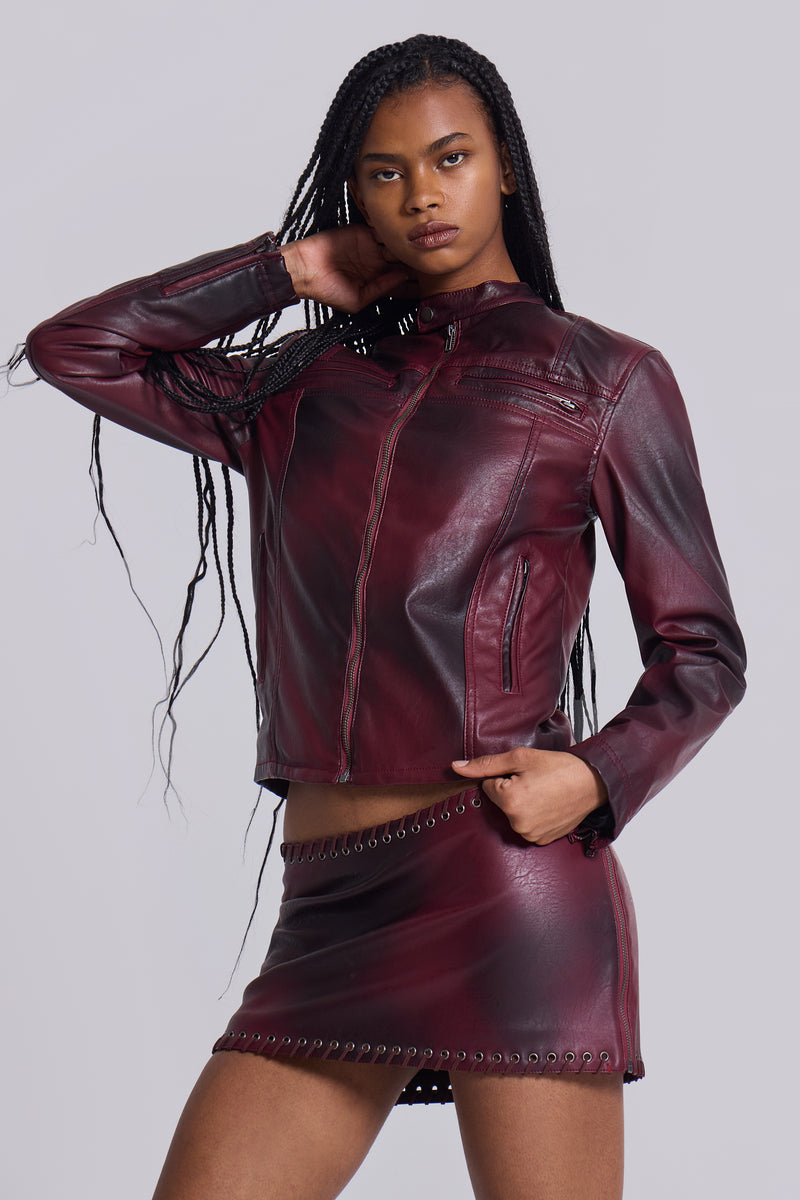 Oxblood Piston Jacket