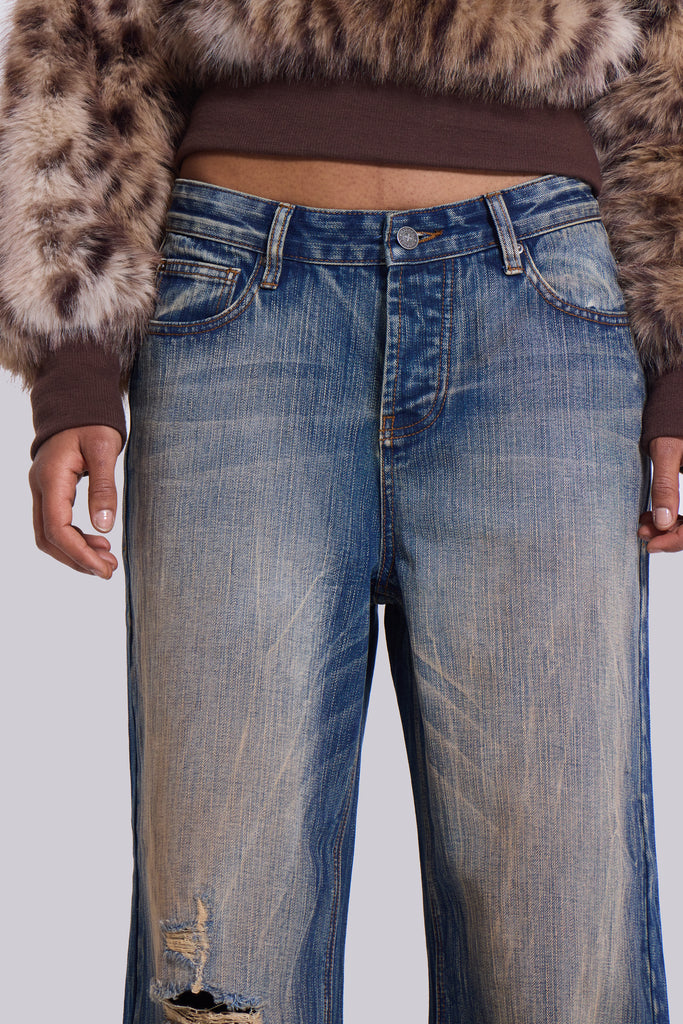 Vortex Baggy Flared Jeans