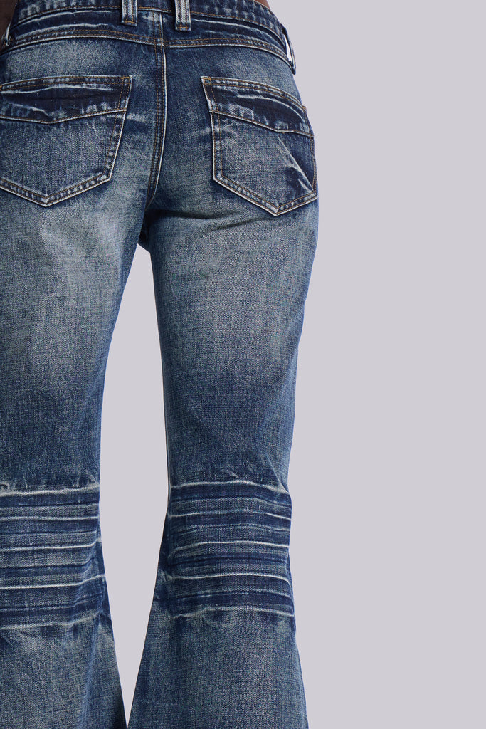 Mid Blue Drift Bootcut Jeans