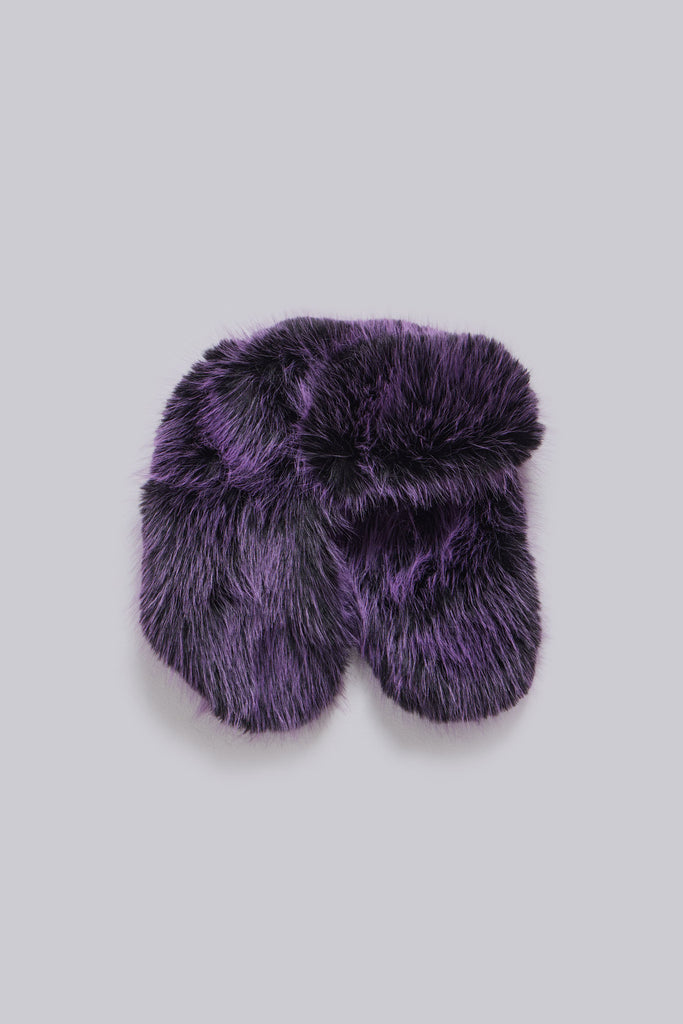 Violet Faux Fur Trapper Hat