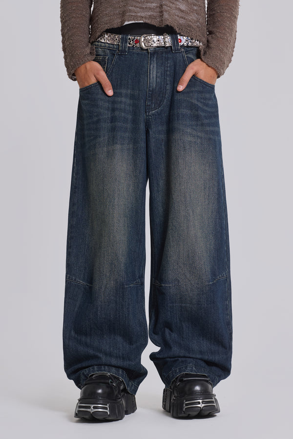 Mid Blue Slub Colossus Jeans