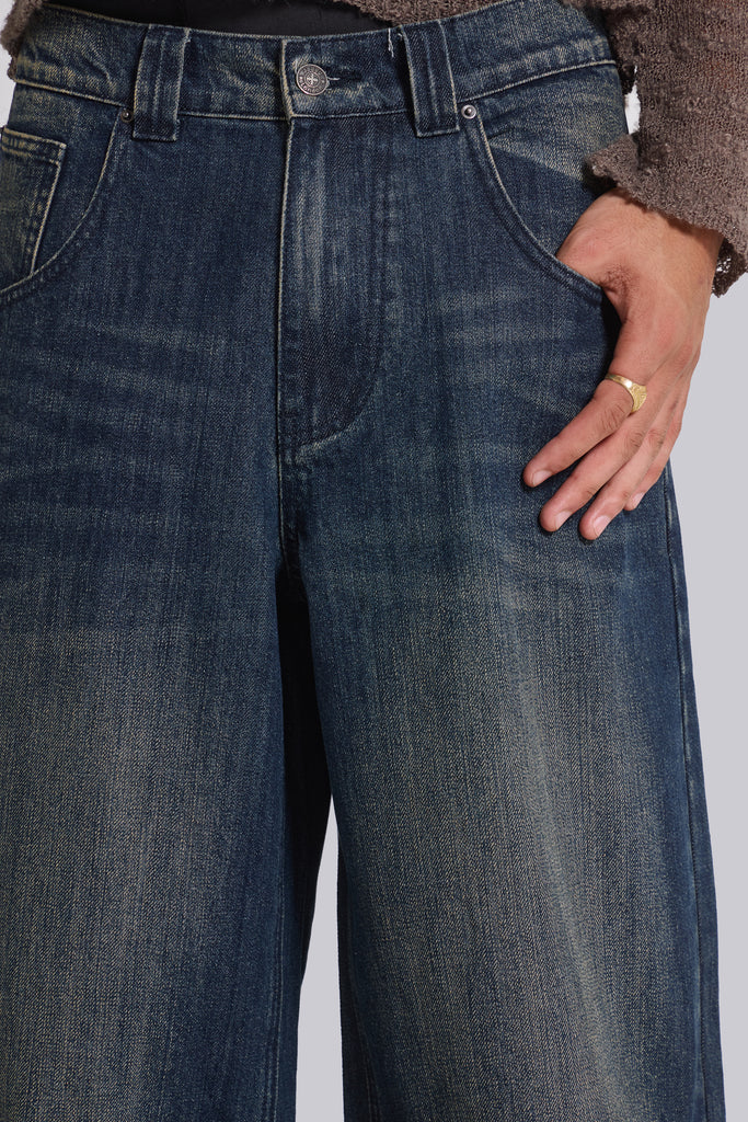 Mid Blue Slub Colossus Jeans