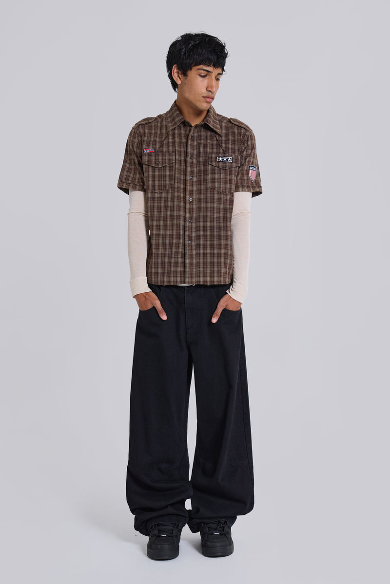 Brown Check Scout Shirt