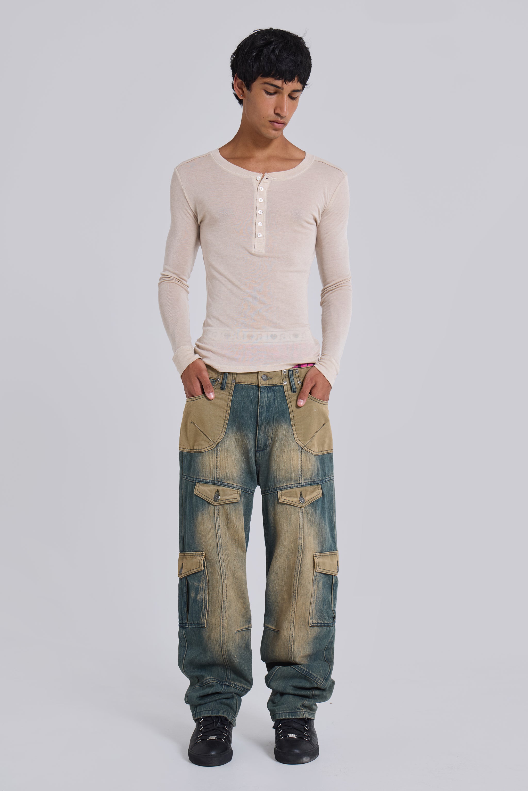 '07 Contrast Cargo Jeans